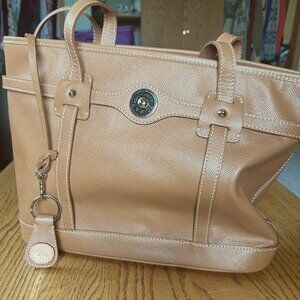 Dooney and Bourke HL640 brown logo tote